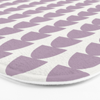 Maude Pattern - Lilac Purple Bath Mat Gallery Image 3
