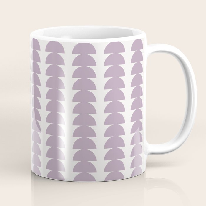 Maude Pattern - Lilac Purple Coffee Mug Gallery Image 1