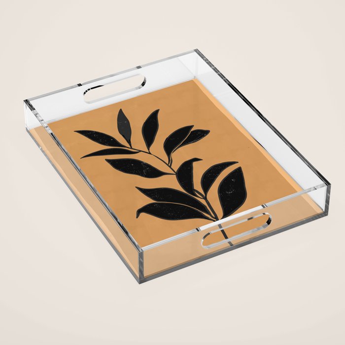 Abstract Art /Minimal Plant 79 Acrylic Tray Gallery Image 1