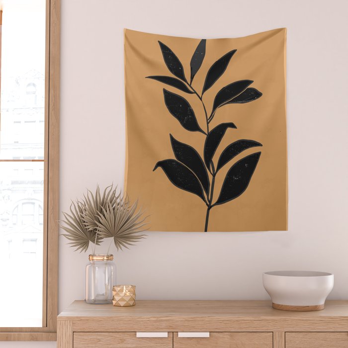 Abstract Art /Minimal Plant 79 Wall Tapestry Gallery Image 2