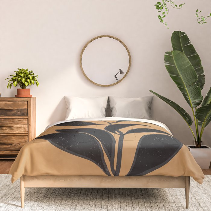 Abstract Art /Minimal Plant 79 Comforter Gallery Image 3