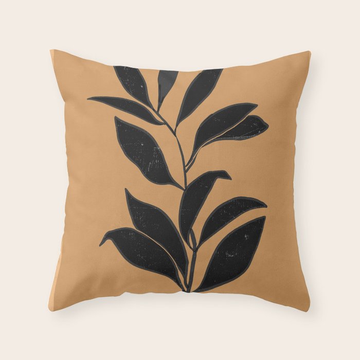 Abstract Art /Minimal Plant 79 Throw Pillow Gallery Image 6