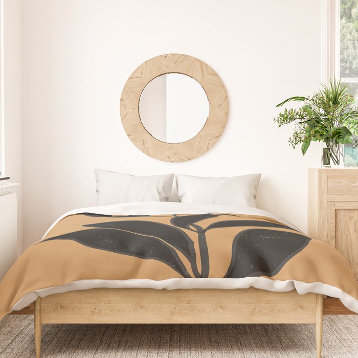 Abstract Art /Minimal Plant 79 Duvet Cover Gallery Image 3