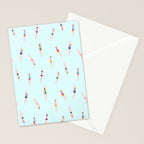 Swimmers in the pool Stationery Card Gallery Image 2