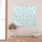 Swimmers in the pool Wall Tapestry Gallery Image 2