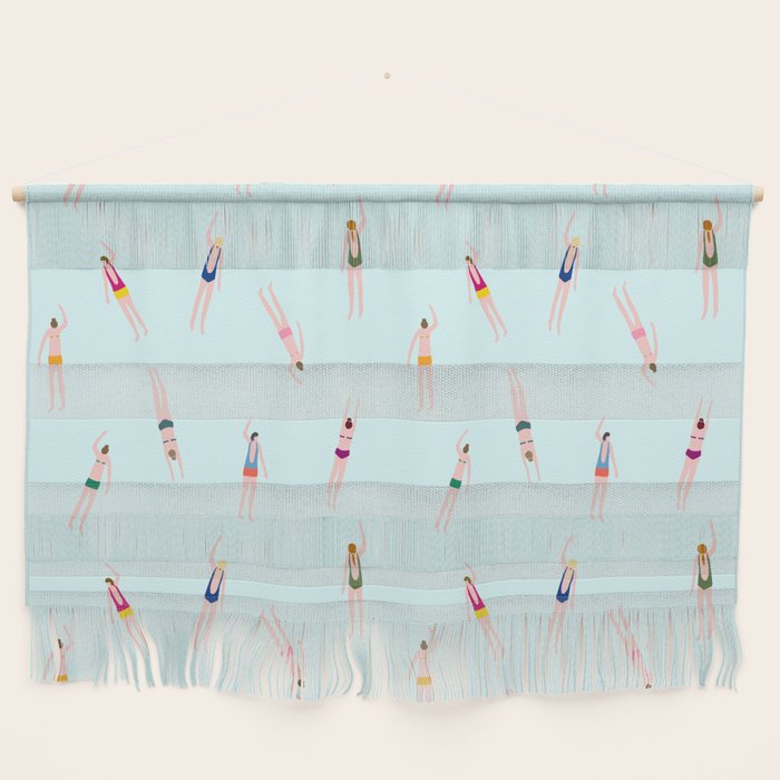 Swimmers in the pool Wall Hanging Gallery Image 1