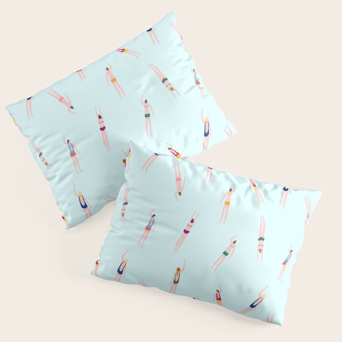 Swimmers in the pool Pillow Sham Gallery Image 1