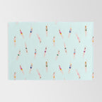 Swimmers in the pool Rug Gallery Image 2