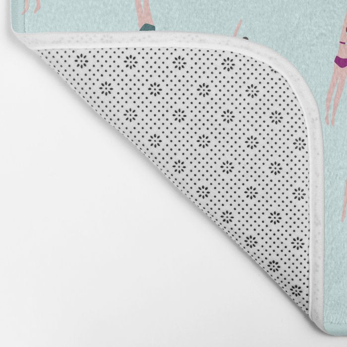 Swimmers in the pool Bath Mat Gallery Image 2