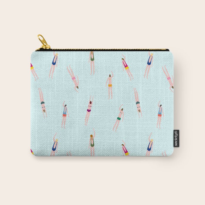 Swimmers in the pool Carry All Pouch Gallery Image 1
