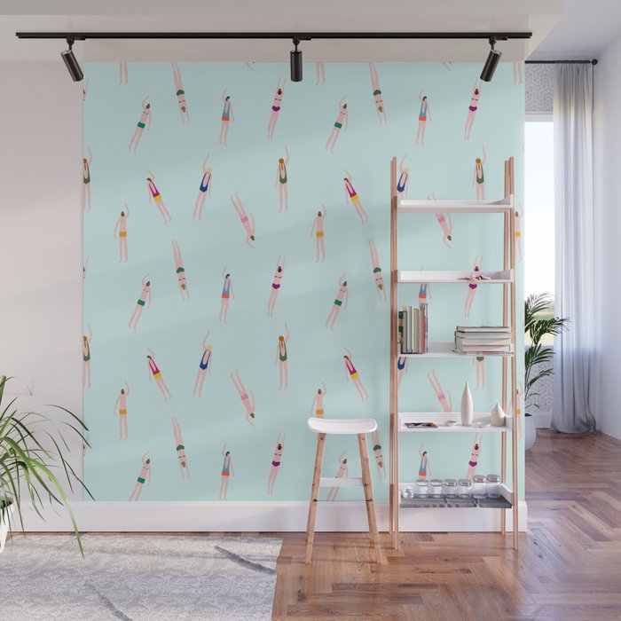 Swimmers in the pool Wall Mural Gallery Image 1