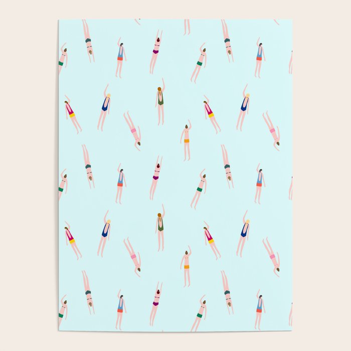 Swimmers in the pool Poster Gallery Image 4
