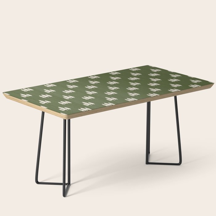 Forest Green Pines Trees Wanderlust Pattern Coffee Table Gallery Image 1
