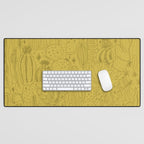 Cactus Scene in Green Desk Mat Gallery Image 1