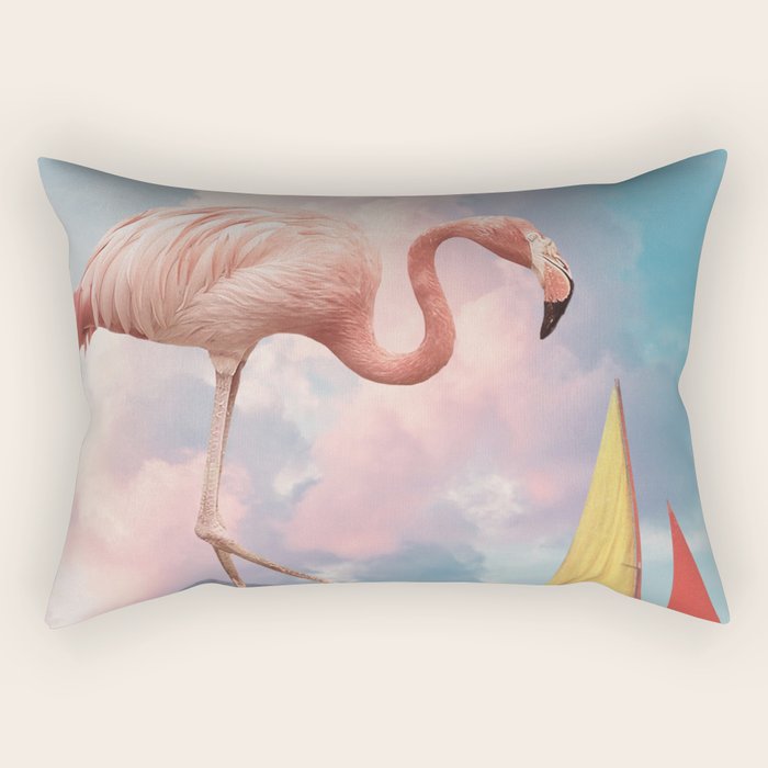 Flamingo Playground Rectangular Pillow Gallery Image 1