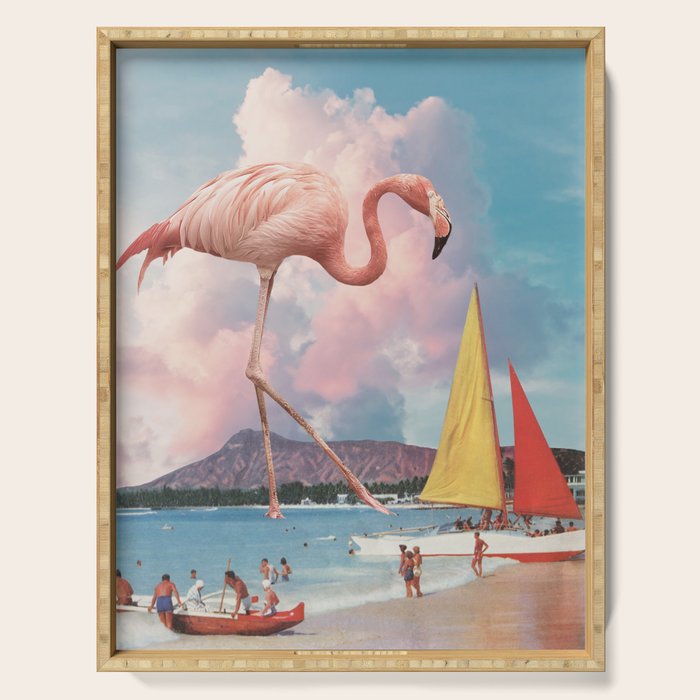 Flamingo Playground Serving Tray Gallery Image 1