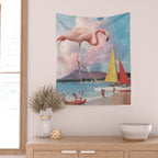 Flamingo Playground Wall Tapestry Gallery Image 2