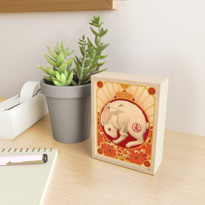 Year of the Rabbit 2023 Mini Art Print Gallery Image 2