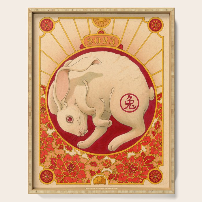 Year of the Rabbit 2023 Serving Tray Gallery Image 1