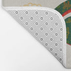Snake and flowers Bath Mat Gallery Image 2