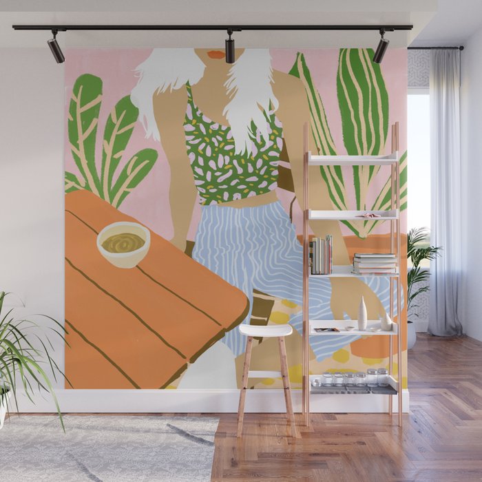 Kawa Tea #illustration #fashion Wall Mural Gallery Image 1