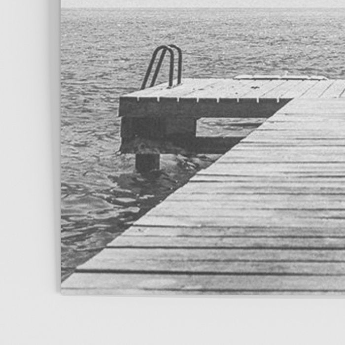 Steady As She Goes; aircraft coming in for an island landing black and white photography- photographs Poster Gallery Image 3