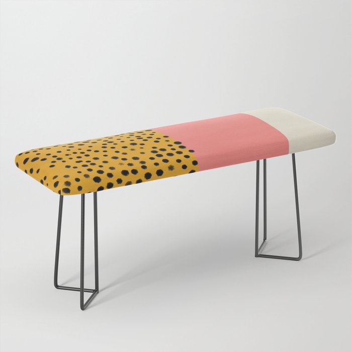 Cheetah & Peach | PATTERN 04: The Retro Edition Bench Gallery Image 1
