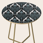 Night Cheetahs - black, white, and blue Side Table Gallery Image 2