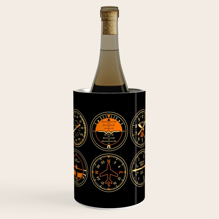 Aircraft Flight Instruments - Full Black Wine Chiller Gallery Image 1