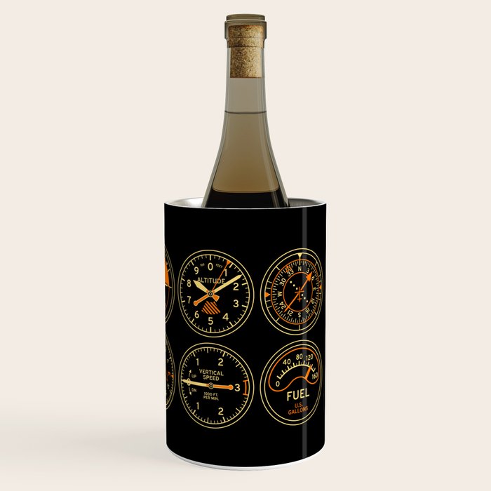 Aircraft Flight Instruments - Full Black Wine Chiller Gallery Image 3
