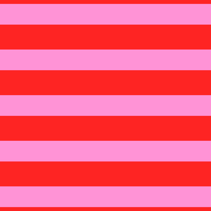 Preppy Pink and Red Stripes Pattern Coffee Mug Gallery Image 2