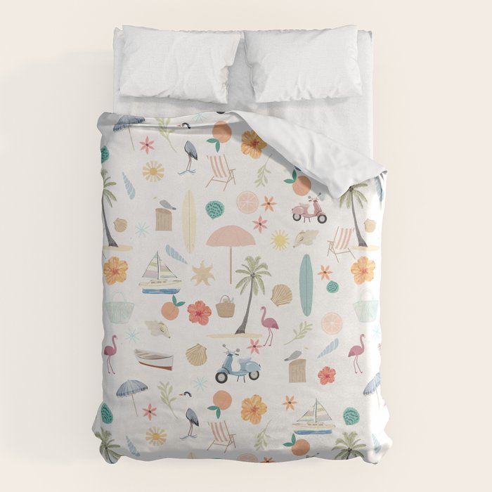 Fun beach pattern Duvet Cover Gallery Image 6