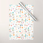 Fun beach pattern Wrapping Paper Gallery Image 1