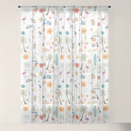 Fun beach pattern Window Curtain Gallery Image 18