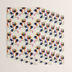 abstract whimsical flower minimal Wrapping Paper Gallery Image 3