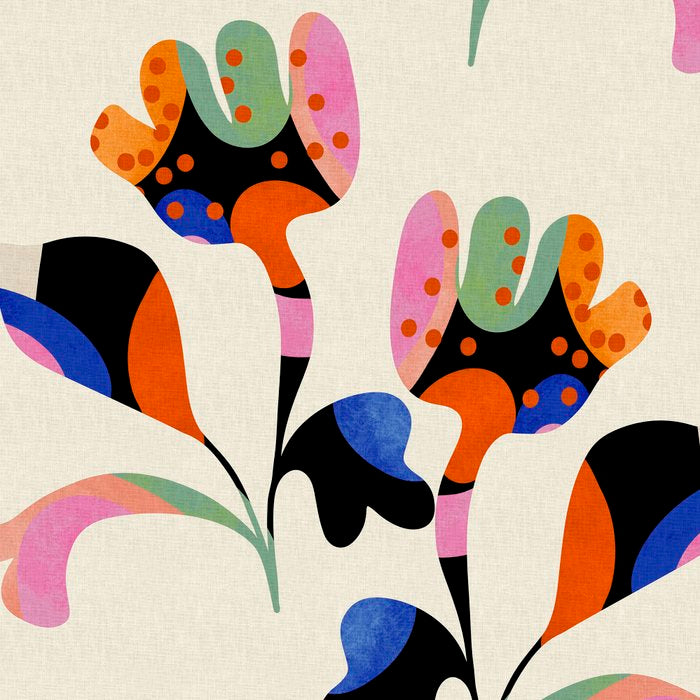 abstract whimsical flower minimal Coffee Mug Gallery Image 2
