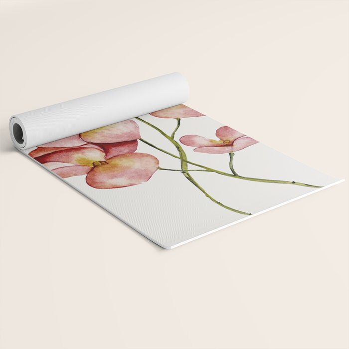 Soft Flowers Yoga Mat Gallery Image 2