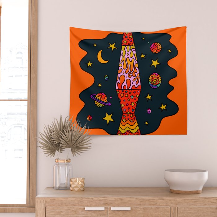 Cancer Lava Lamp Wall Tapestry Gallery Image 2