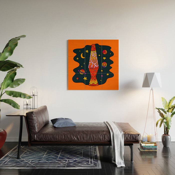 Cancer Lava Lamp Wood Wall Art Gallery Image 2