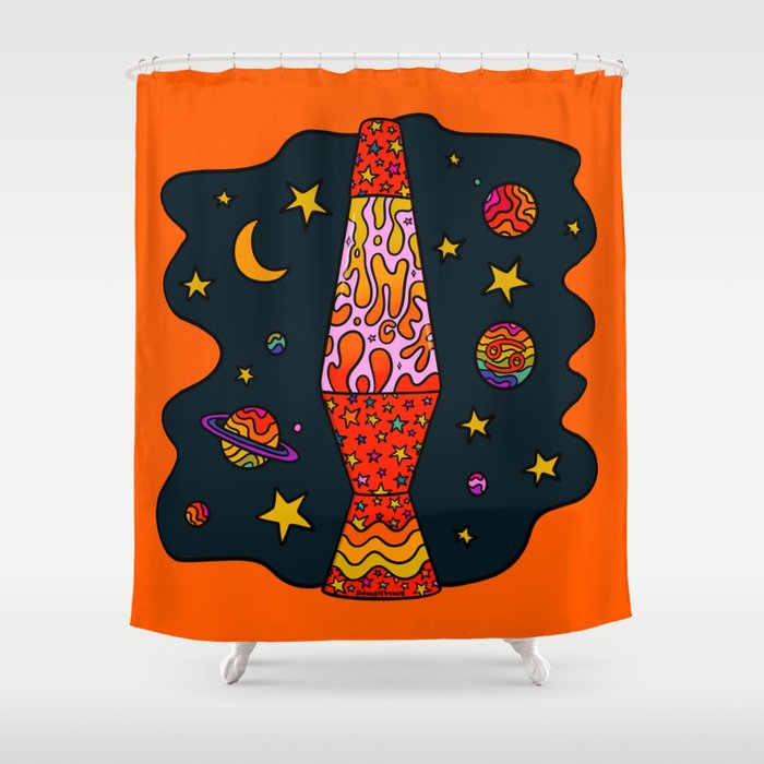 Cancer Lava Lamp Shower Curtain Gallery Image 1