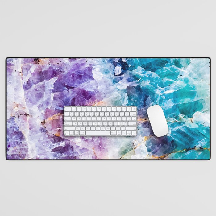 Multicolor quartz texture Desk Mat Gallery Image 1