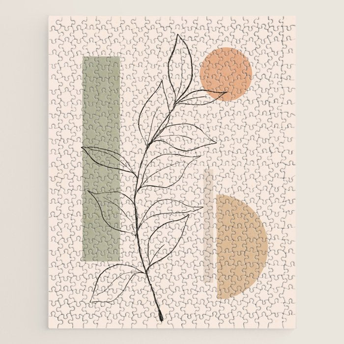 Abstract Minimal -Plant 11 Jigsaw Puzzle Gallery Image 1