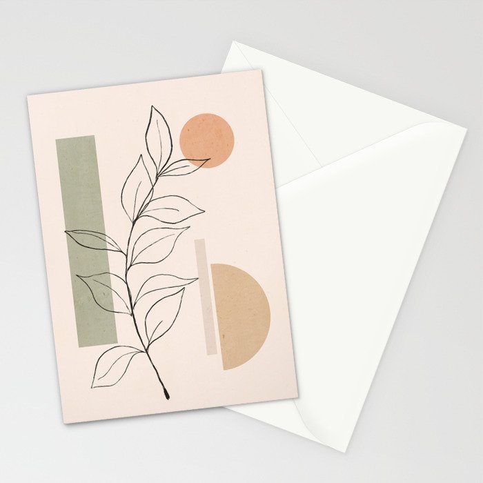 Abstract Minimal -Plant 11 Stationery Card Gallery Image 2