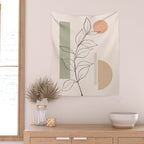 Abstract Minimal -Plant 11 Wall Tapestry Gallery Image 2