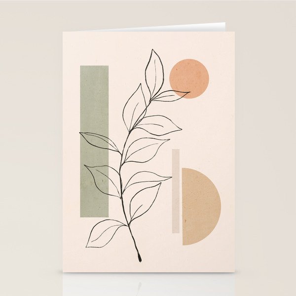 Abstract Minimal -Plant 11 Stationery Card Gallery Image 2