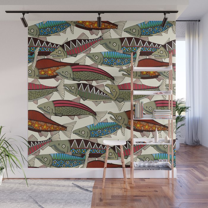Alaskan salmon pearl Wall Mural Gallery Image 1