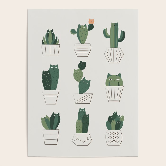 Cat and Plant 20: Cattus Poster Gallery Image 1