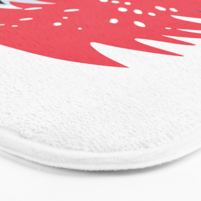 Winter christmas pine tree forest art Bath Mat Gallery Image 3