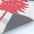 Winter christmas pine tree forest art Rug Gallery Image 4
