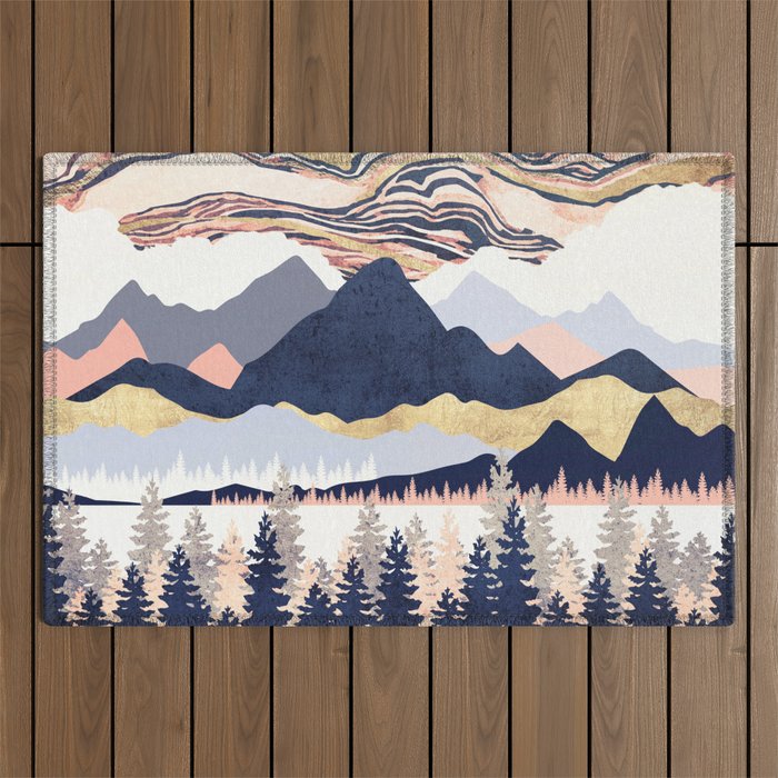 Winter's Sky Outdoor Rug Gallery Image 1